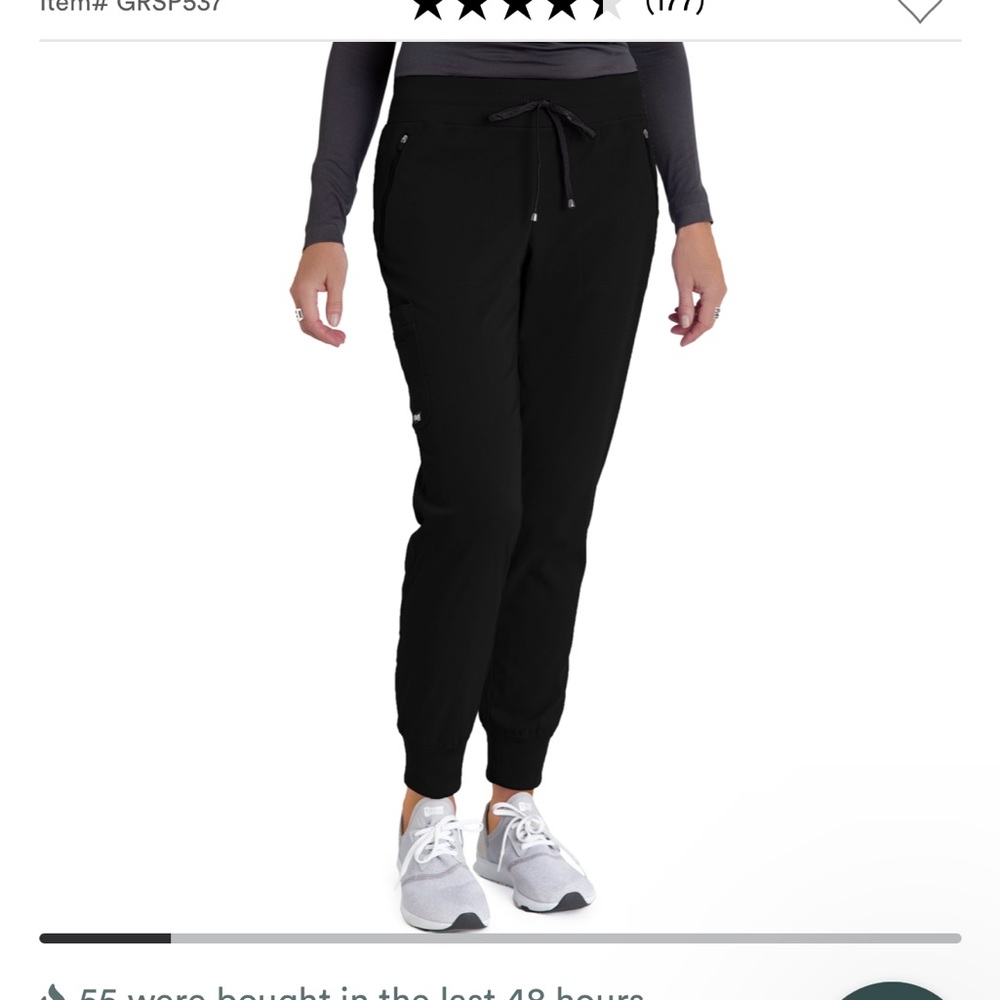 COPY - Black Grey’s Anatomy jogger scrub pants